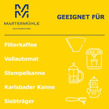 Kaffebönor Martermühle Guatemala 1kg stark | Arabiska | Smaker: Hasselnötter, Lätta kryddor, Choklad med vindruvor | Lättrostade hela kaffebönor, Låg syra