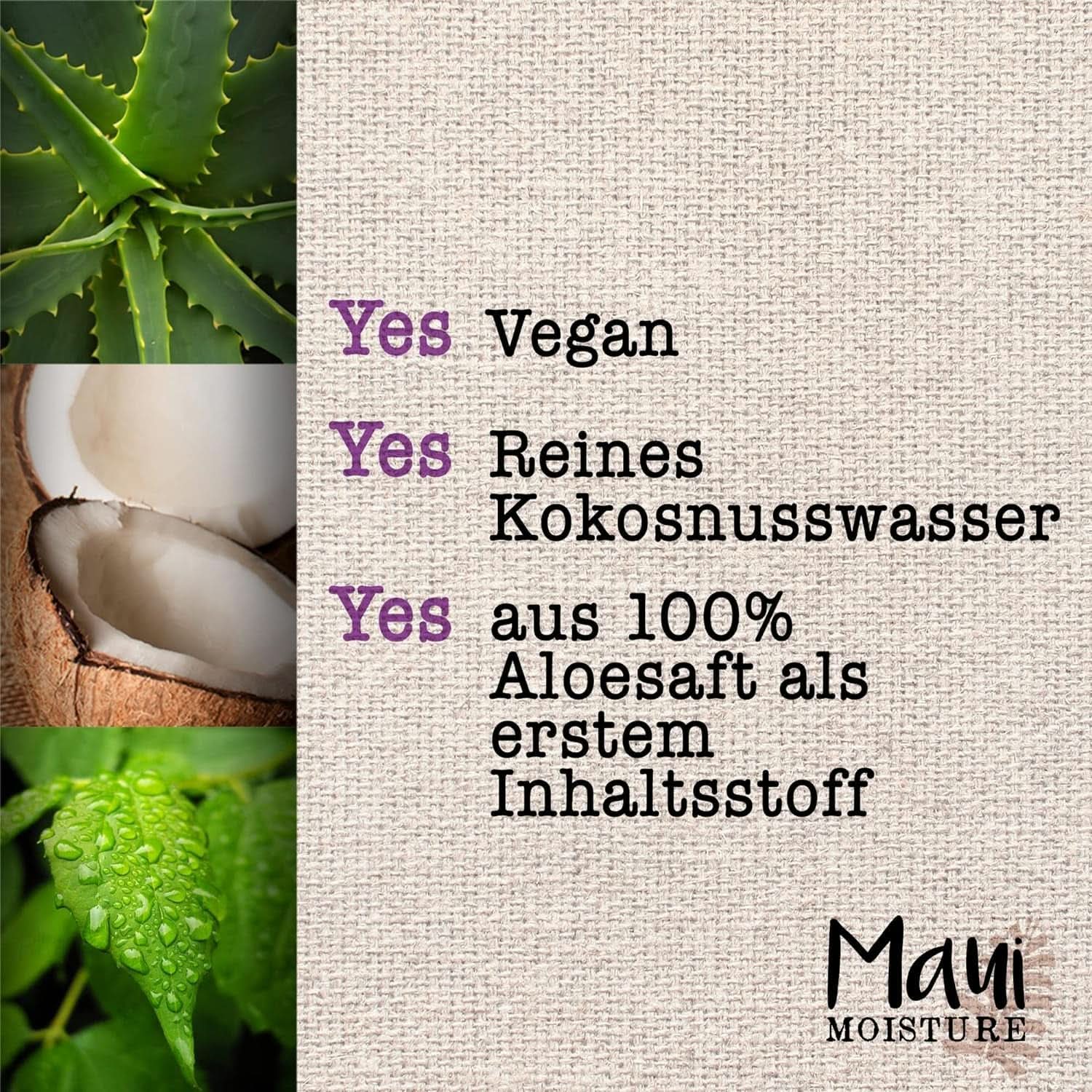 Maui Moisture Revive & Hydrate + Sheasmör, schampo eller balsam, 385 ml dusch & bad Naty Shop