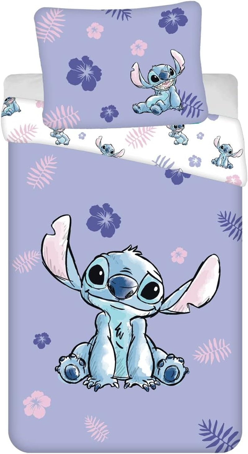 Lilo and Stitch 100 % bomull 2-delad barnsängkläder Naty Shop Standardtitel