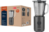 Grundig Delisia Novus SM 7140 Professionell Standmixer, 1,5 liter, 800 Watt, 6-Fach Edelstahlmesser Mit Zirkonium-Beschichtung, 5 Geschwindigkeitsstufen + Pulse-Funktion, Dark Inox/Edelstahl Kitchen Naty Shop