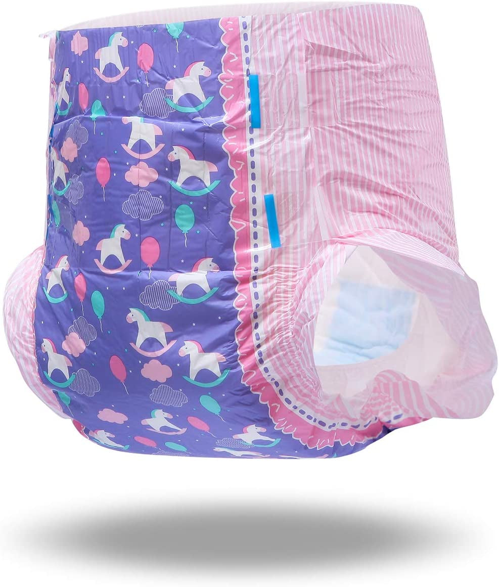 Vuxentryckta blöjor 5500-5800ml 10 stycken - Small Fantasy (M)