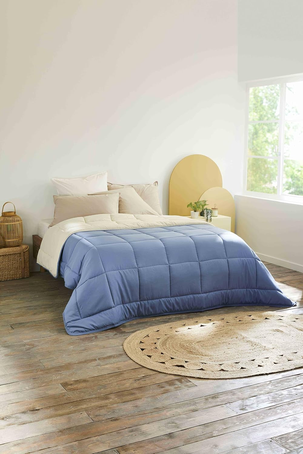 Toison D'Or Silkydor naturtäcke, 380 satin bomull, 240 X 280 cm, vit Täcken och täcken Naty Shop Bensin/fogmassa Komplett Xl