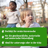 Pumpkin Organics Baby Multigrain morots- och mangoringar (förpackning med 8) Tillsatsfria babysnacks från 12 månader - Allergenfri² och glutenfria³ Baby Crunchy Snacks (8 x 20g)