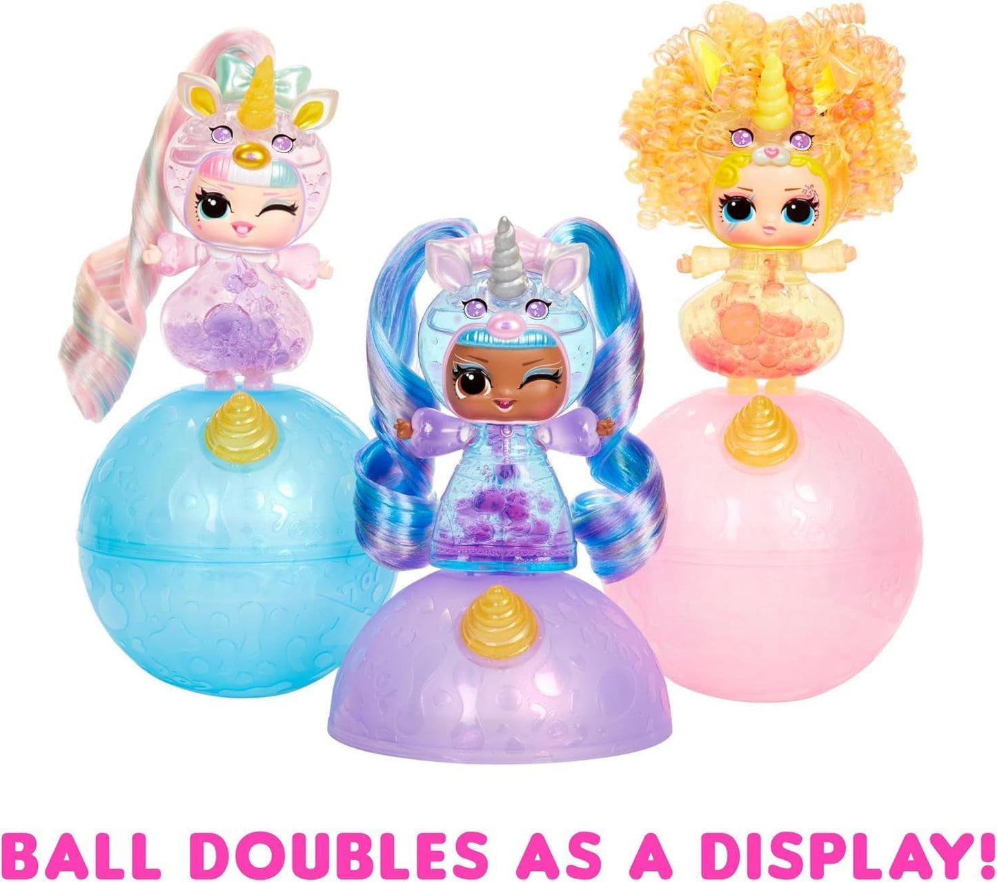 LOL Överraskning! Unicorns Tots - Innehåller 1 docka med klar kropp och lavalampeffekt, bepansrad förpackning, 8 samlardockor med 2 färgglada blandningar, för åldrarna 4 och uppåt