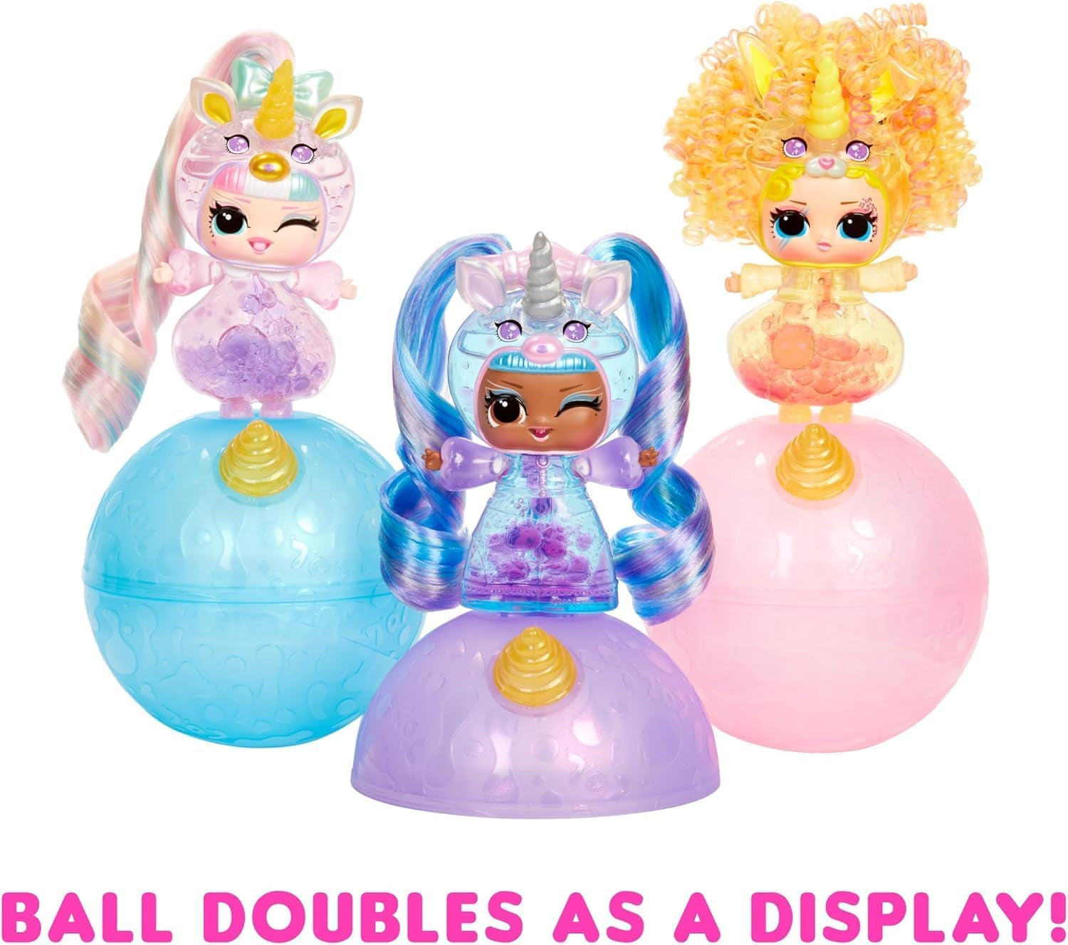 LOL Överraskning! Unicorns Tots - Innehåller 1 docka med klar kropp och lavalampeffekt, bepansrad förpackning, 8 samlardockor med 2 färgglada blandningar, för åldrarna 4 och uppåt