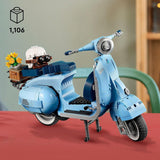 LEGO Icons Vespa 125, byggbar motorcykelmodell, vintage italiensk skoter, modellsats för vuxna, displayplagg som rumsdekoration, presenter för kvinnor och män 10298 Byggsatser Besuche den LEGO-Store