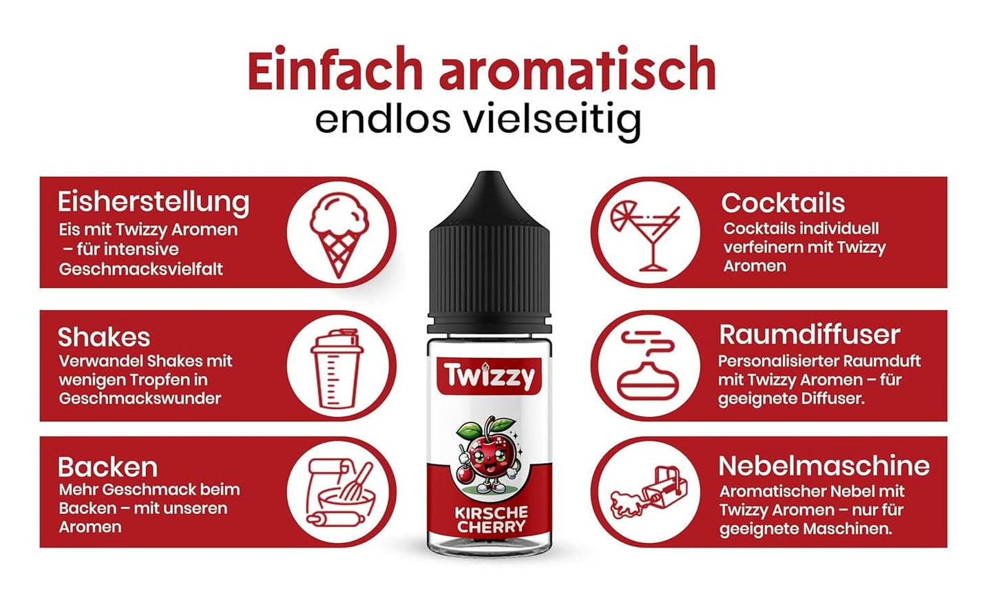 Twizzy, koncentrerad körsbärssmak, 30 ml Aromas Naty Shop