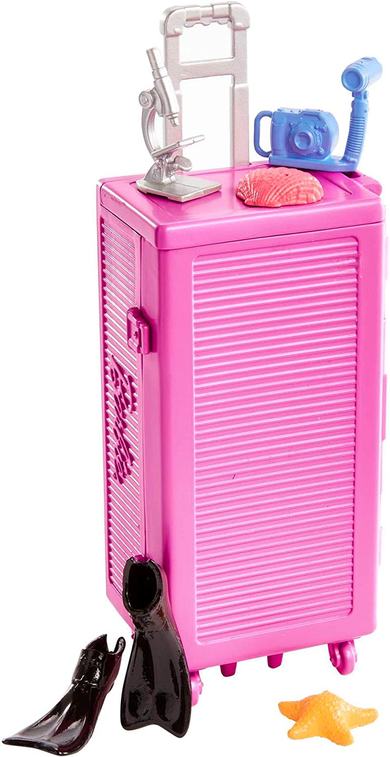Barbie You Can Be Anything Series, marinbiolog, 1x docka med blont hår, baddräkt, delfiner, tillbehör, barnpresent, leksak för 3+ år, HMH26