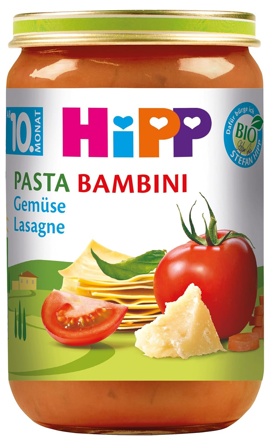 HiPP Pasta Bambini - Lasagne med grönsaker, 6 st (6 x 220 g)