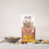 Premium krispig müsli med valnötter och amaranth Allos | Ekologisk müsli | Müsli med nötter | Havregryn | Spannmål till frukost | Vegan | Förpackning om 6 (6 x 400 g)