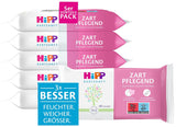 HiPP Babysanft Delicates Baby Wet Wipes 720 stycken (3 x 240) med ekologiskt mandelextrakt, extra hudvänlig för skonsam rengöring av bebisars känsliga hud