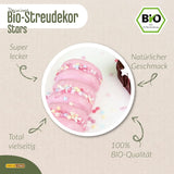 DECOCINO Organic Sprinkle Stars, 50 gram Sprinkles Naty Shop