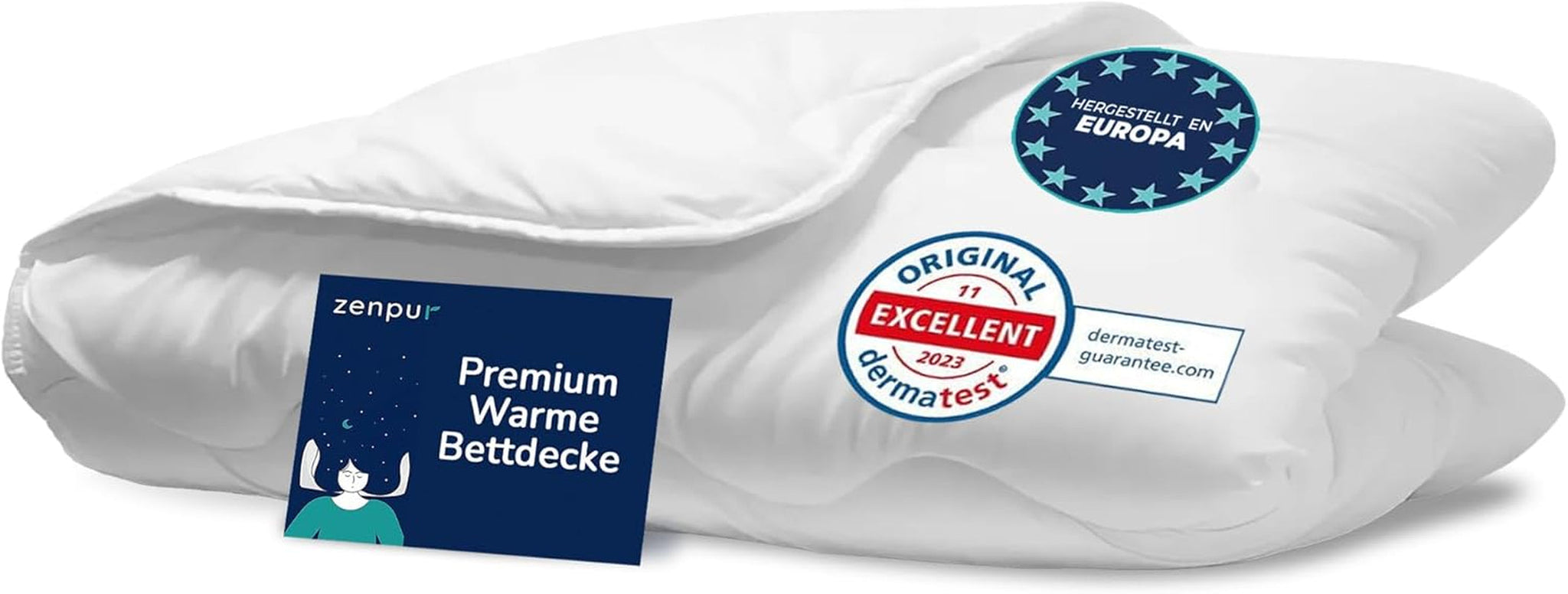 Premiumtäcke 200X200Cm 4 säsonger, täcke för alla årstider 200X200 - varmt på vintern och svalt på sommaren, 2 kombinerbara påslakan 200X200 Täcken och täcken Naty Shop Vintertäcke 220 X 240 Cm