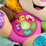 Fisher-Price Laugh & Learn JFD35 mjuk leksak med Smart Stages Musikalisk inlärningsleksak för spädbarn från 6 månader, flerspråkig version: italienska, spanska, portugisiska, engelska, JFD35 Baby Toys Naty Shop