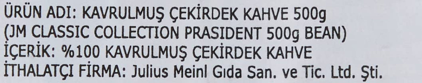 President Whole Beans paket med 2 (2 x 500 g)