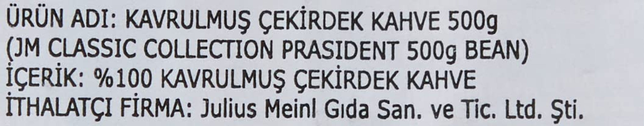 President Whole Beans paket med 2 (2 x 500 g)