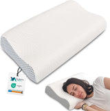 Valentia Medical - Memory Foam Neck Support Pillow Orthopedic Pillow Neck Pain Pillow Memory Foam Neck Pillow Ultra Soft Washable Cover Cervical Orthopedic Pillows Naty Shop Default Title
