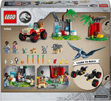LEGO Jurassic World Rescue Center för babydinosaurier, set med små dinosauriefigurer inklusive Triceratops, Ankylosaurus och Velociraptor, byggpresent för pojkar och flickor från 4 år 76963 Byggset Besuche den LEGO-Store
