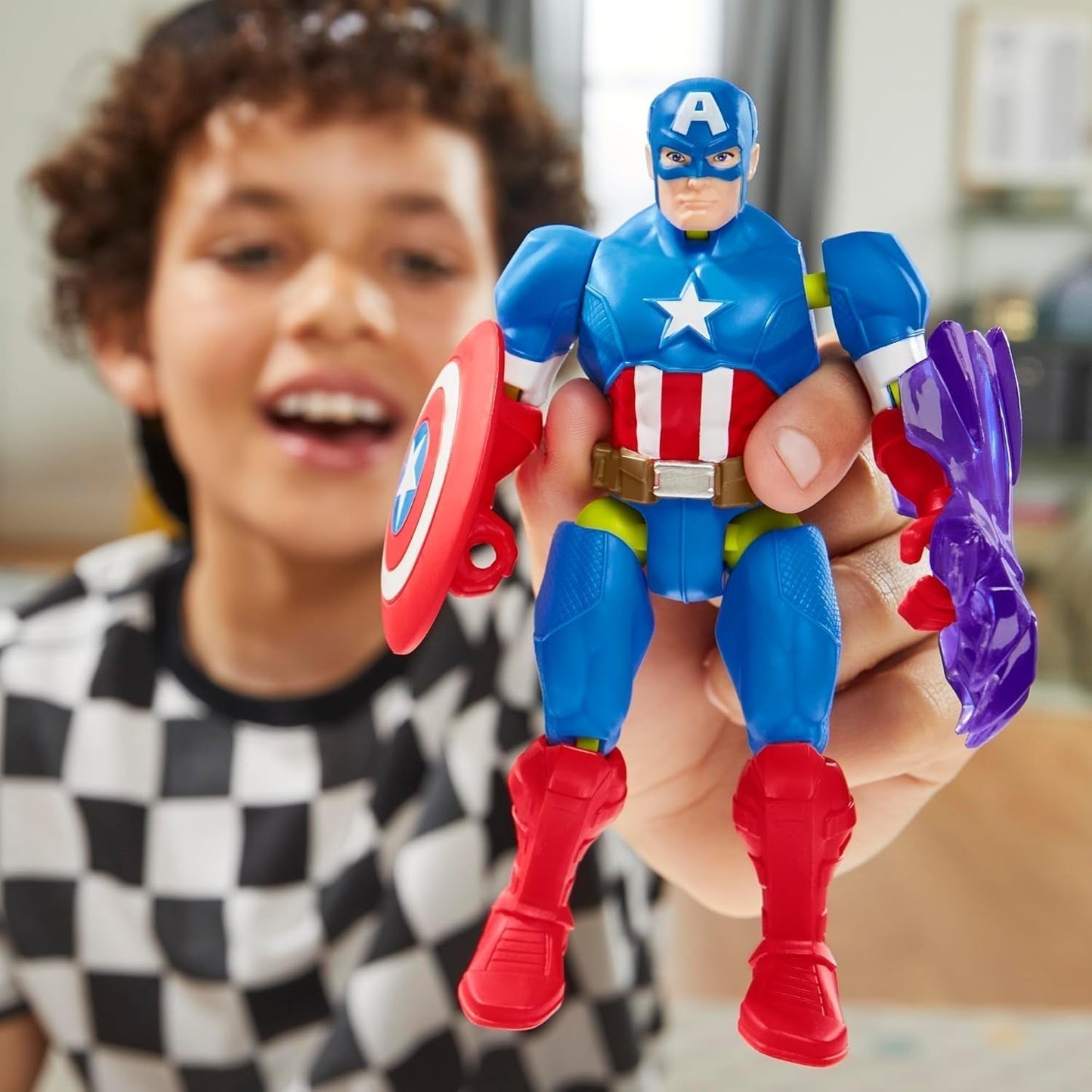 Mixmashers Marvel Captain America Avengers Mix-och-matcha actionfigurer och tillbehör Actionfigurer Naty Shop