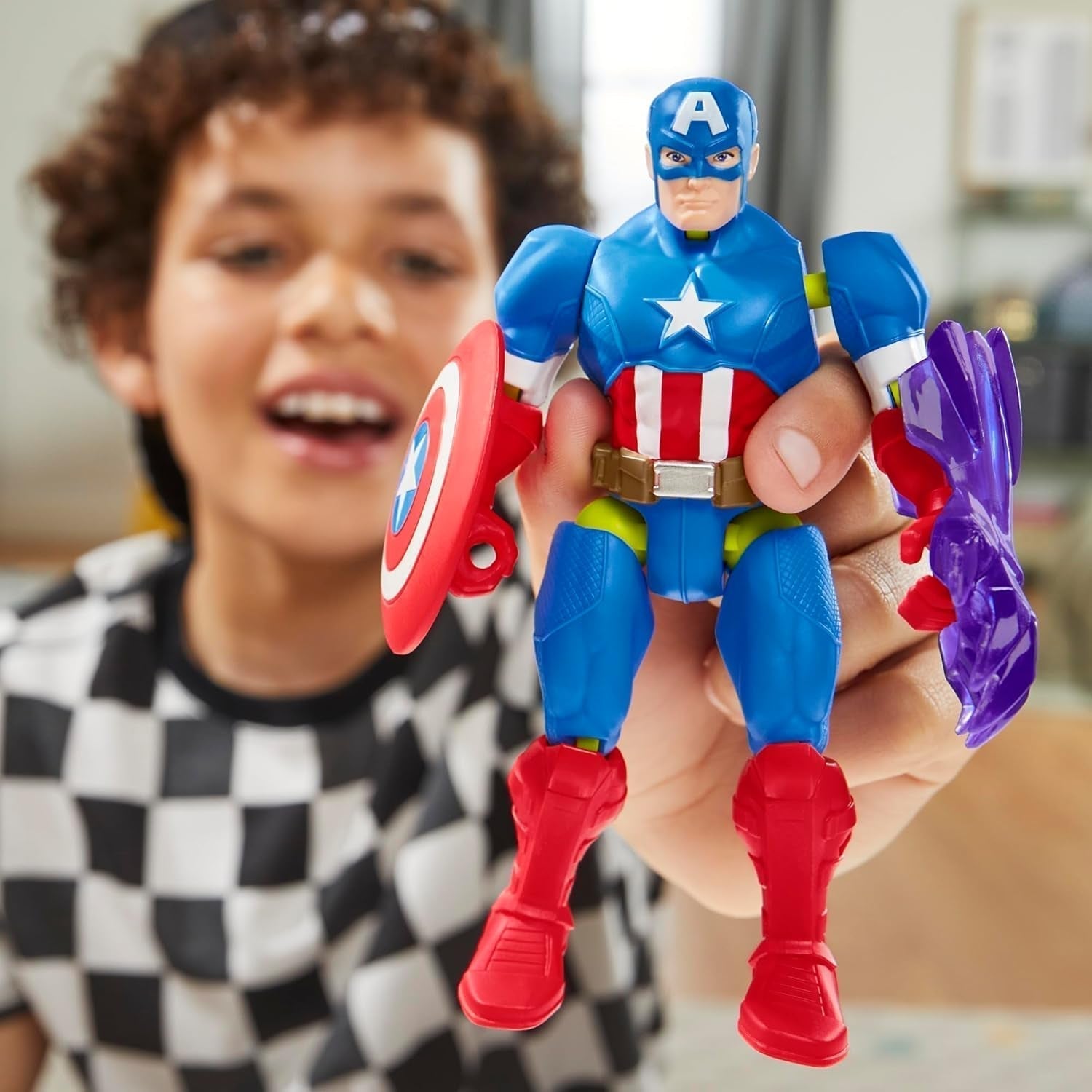 Mixmashers Marvel Captain America Avengers Mix-och-matcha actionfigurer och tillbehör Actionfigurer Naty Shop