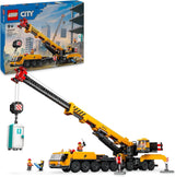 LEGO City Mobile Construction Crane Byggleksak för pojkar och flickor Kreativa barn Present Lång förlängbar arm 4 Byggnadsarbetares minifigurer för rollspel 60409 Byggset Besuche den LEGO-Store Standardtitel