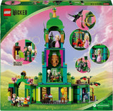 LEGO Wicked Välkommen till Emerald City tornleksak, Glinda och Elphaba minidockor, present till filmfantaster och tjejer och pojkar från 9 år som älskar dockskåp 75684 Byggset Besuche den LEGO-Store