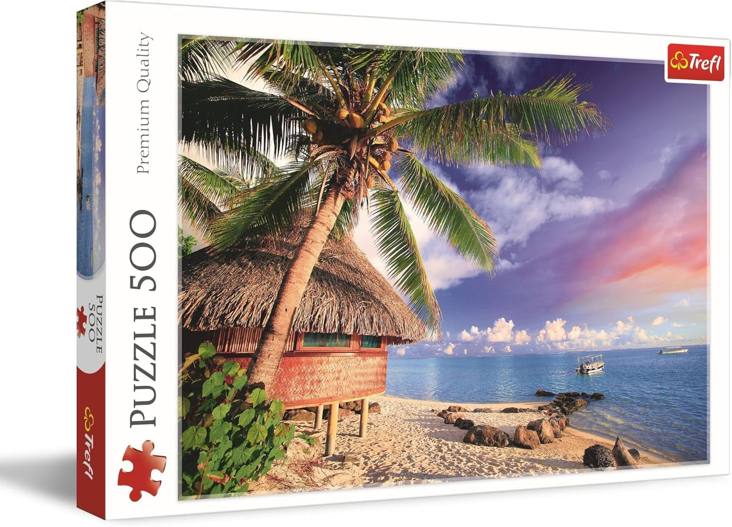 Trefl - Bora-Bora Island - 500 pusselbitar - Gör det själv Semestervy Pussel Kreativ underhållning Kul Klassiskt pussel för vuxna och barn 10+ pussel Naty Shop Standardtitel