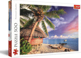 Trefl - Bora-Bora Island - 500 pusselbitar - Gör det själv Semestervy Pussel Kreativ underhållning Kul Klassiskt pussel för vuxna och barn 10+ pussel Naty Shop Standardtitel