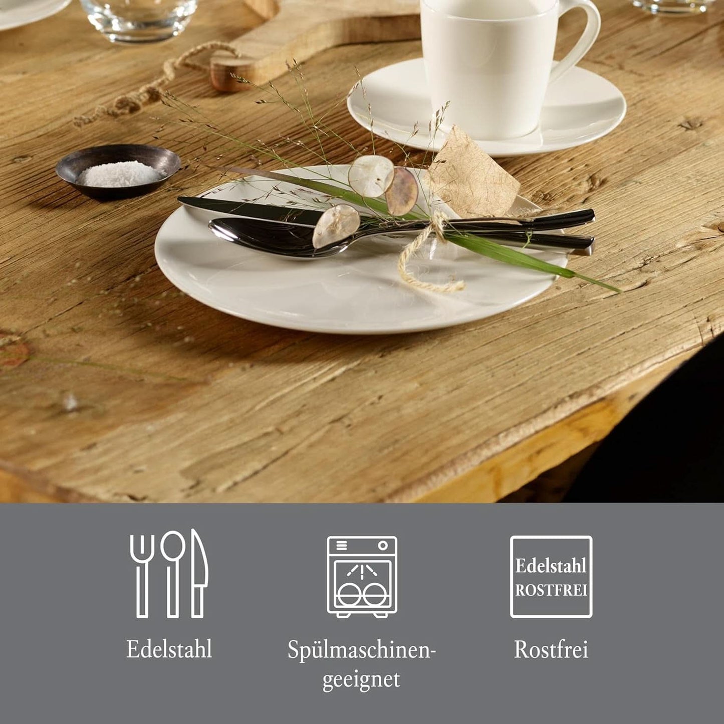 Vivo by Villeroy & Boch - Voice Basic bestickset 30 stycken för 6 personer Naty Shop