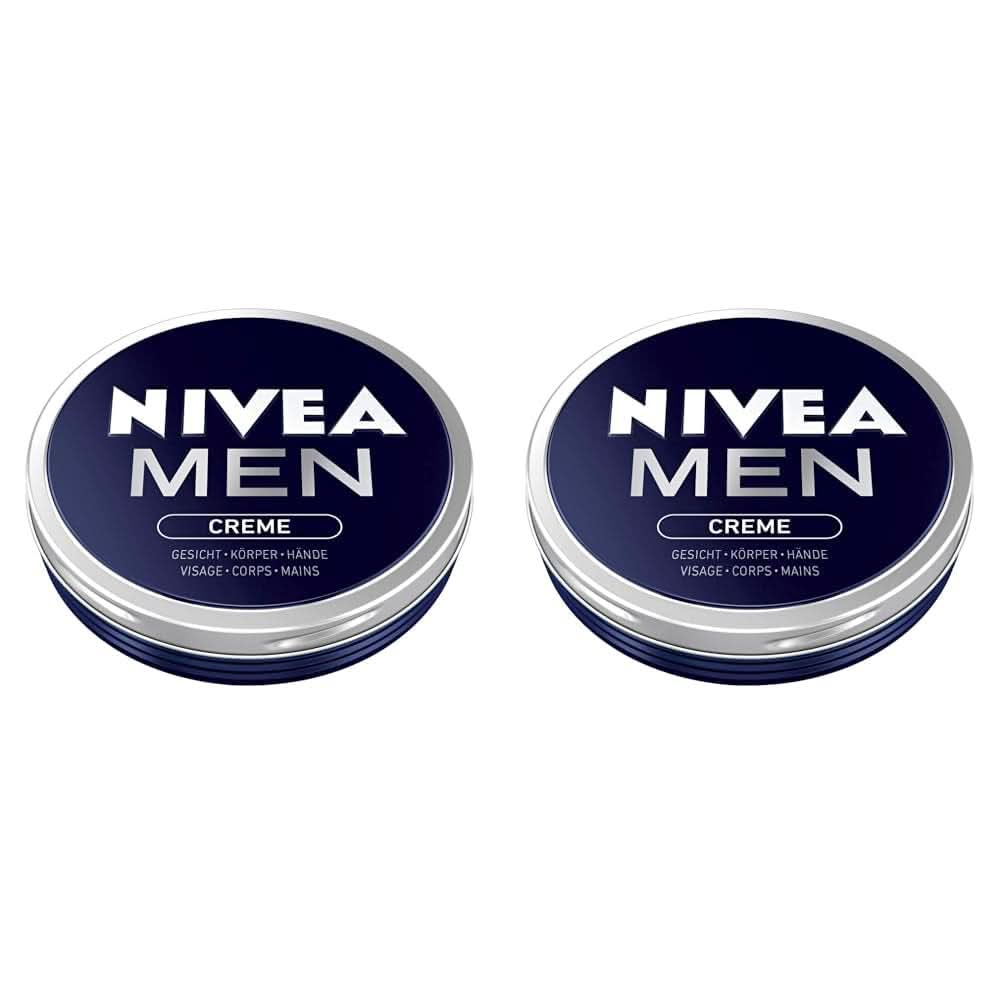 NIVEA MEN Creme, närande hudkräm med vitamin E, 150 ml Naty Shop 2 x 75 ml 75 ml