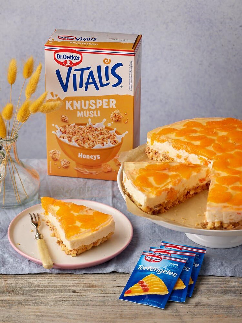 Dr. Oetker Vitalis Crunchy Honeys: Honey Crunchy Müsli för frukost och mellanmål, 5-pack (5 x 600 g)
