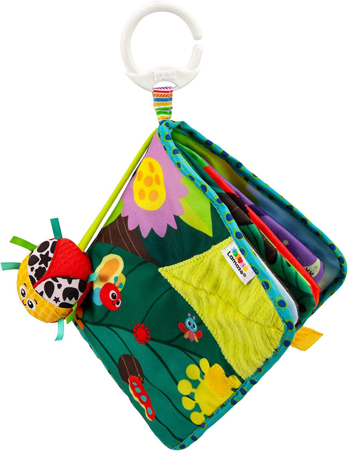 Lamaze Colorful Caterpillar Journey, nyfödd leksak, Baby sensorisk leksak med färger och ljud, utvecklingsleksak för 6 månader pojkar och flickor, L27463 Baby Toys Naty Shop Small Scarab Soft Book