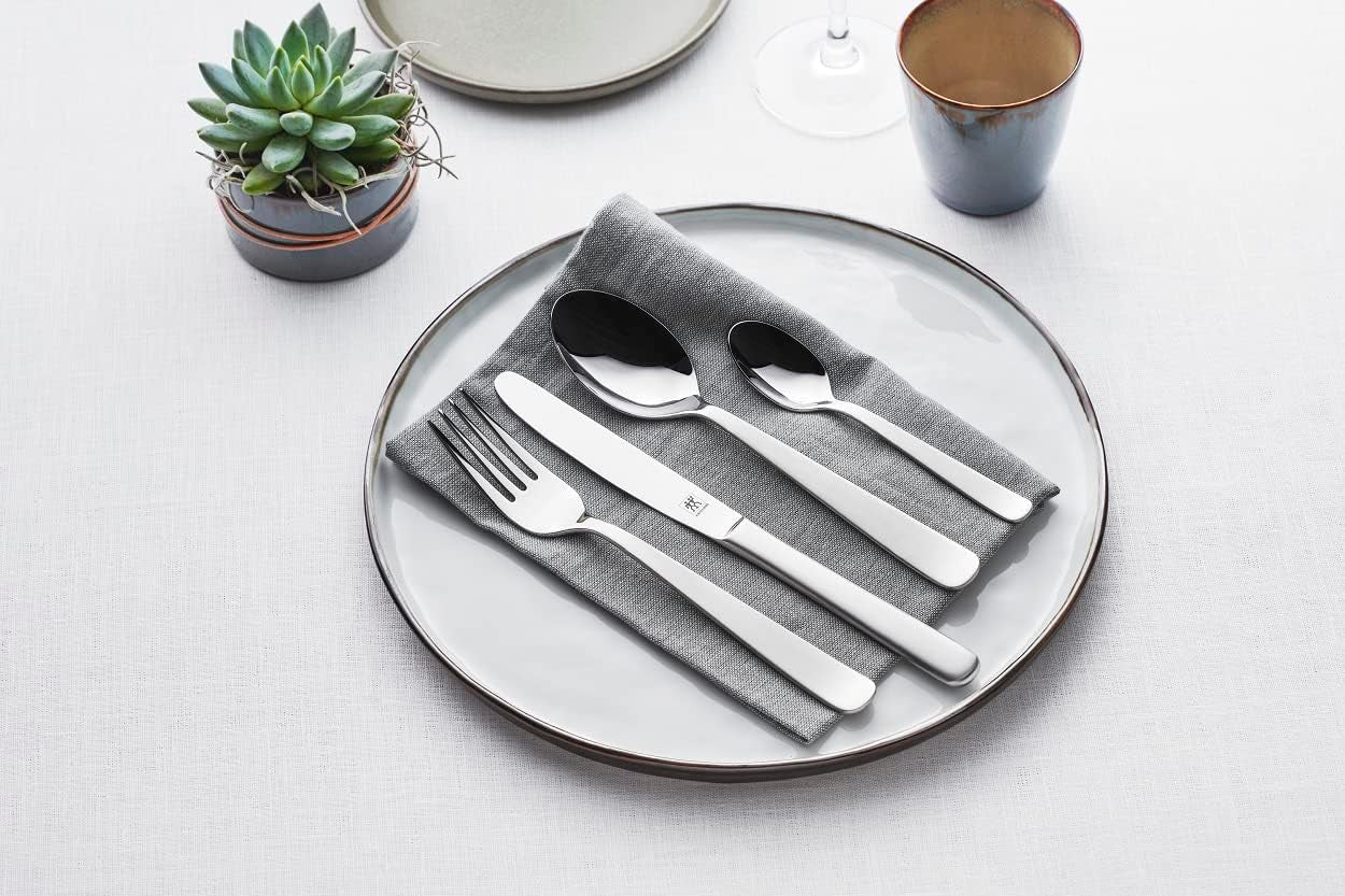 ZWILLING Roseland bestickset, 60 delar, för 12 personer, rostfritt stål 18/10 Kitchen Naty Shop