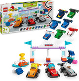 LEGO DUPLO Town F1 Team Racerbilar med racerbilar, byggleksak för hela familjen, fantasifull lekupplevelse, födelsedagspresent för småbarn, pojkar och flickor 2 år gamla 10445 Byggset Besuche den LEGO-Store Standardtitel