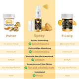 He-Ju Metallic Gold flytande matfärgning 25 ml, ätbart glitter för drycker och mat (Metallic Gold, 25 ml)