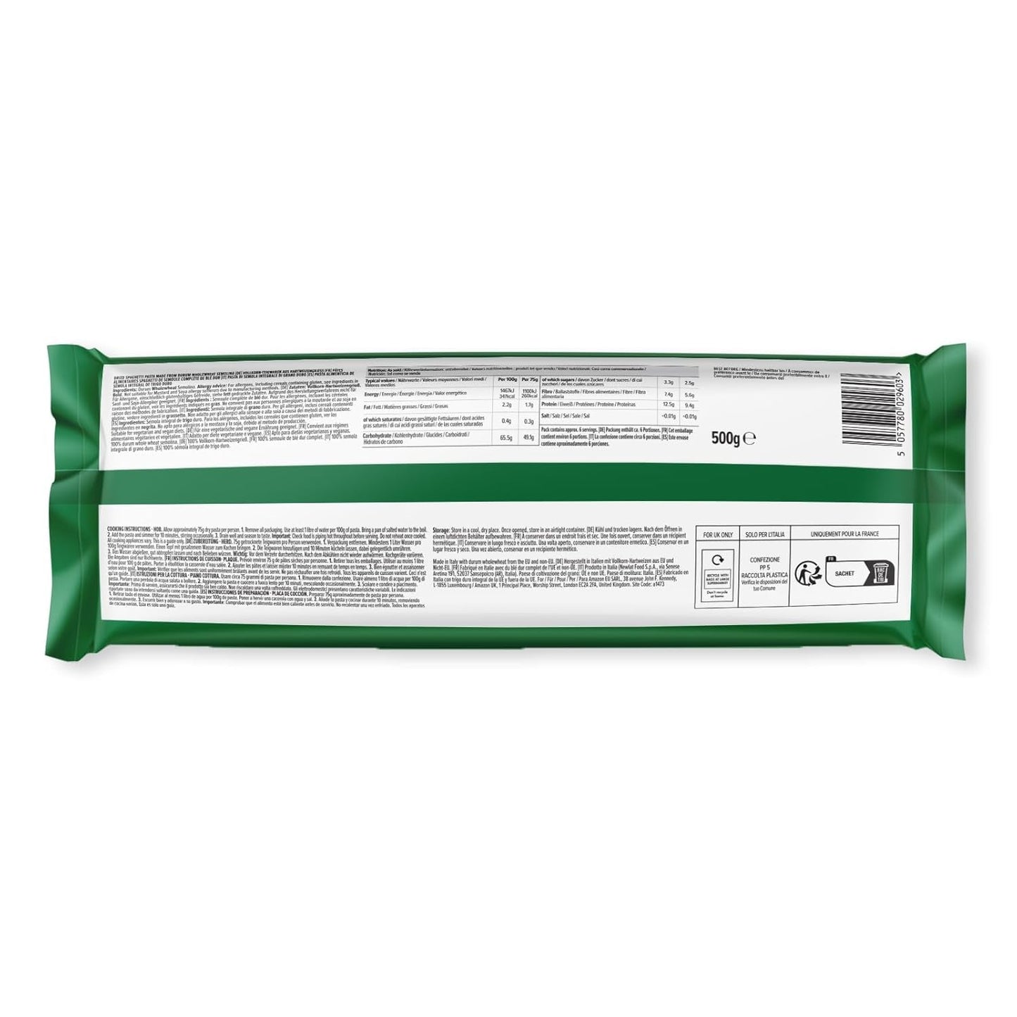 Helvetespaghetti från Amazon, 500g