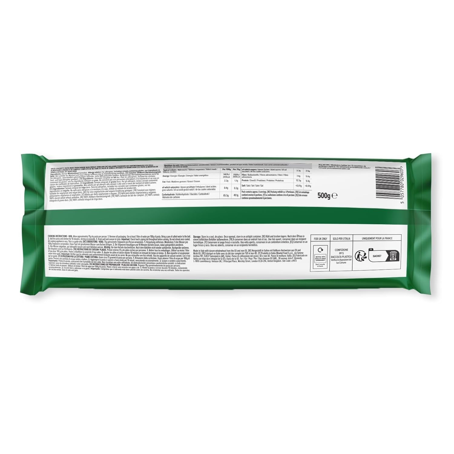 Helvetespaghetti från Amazon, 500g