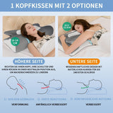 IDEA Kudde Memory Foam Kudde, Ergonomisk Kudde Ortopedisk Kudde Nacksmärta, Sovkudde för Sidorygg och buksmärta, Nackkudde Anti Snarkningskudde för Vuxna Cervikala Ortopediska Kuddar Naty Shop