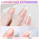 Makartt Poly Nail Extension Gel - 50 ML Extension Builder Akryl Poly Nägel Aufbaugel Extender Gel Für Gelnägel Für Nagelverlängerung, Nagelstärkung, Nail Art Dekoration(Transparent)