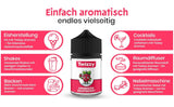Twizzy, intensiv hallonsmak, 60 milliliter Arome Naty Shop