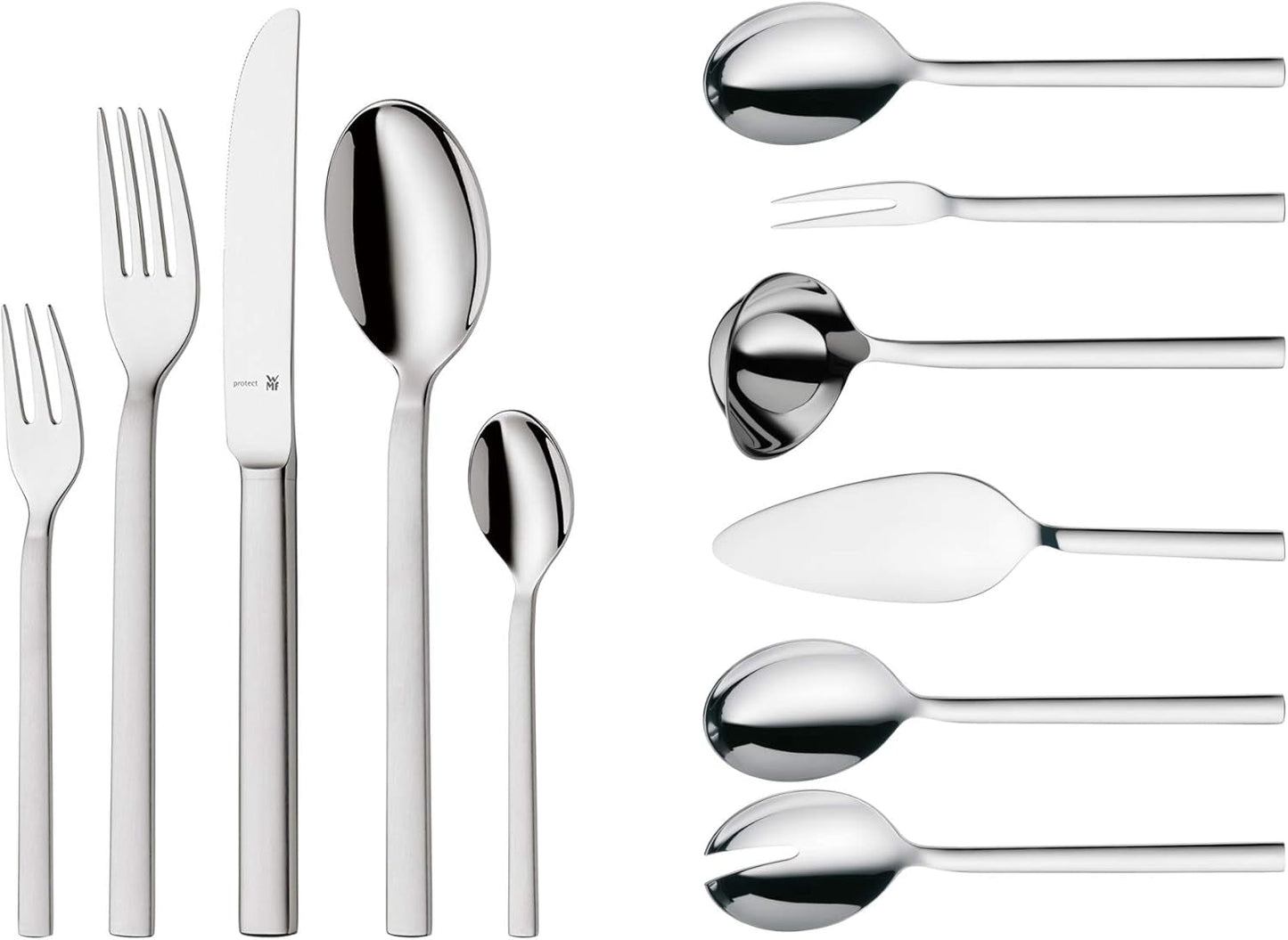 WMF Lyric plus bestickset i rostfritt stål för 6 personer, 30 eller 66 delar Kitchen Naty Shop 66-Teilig
