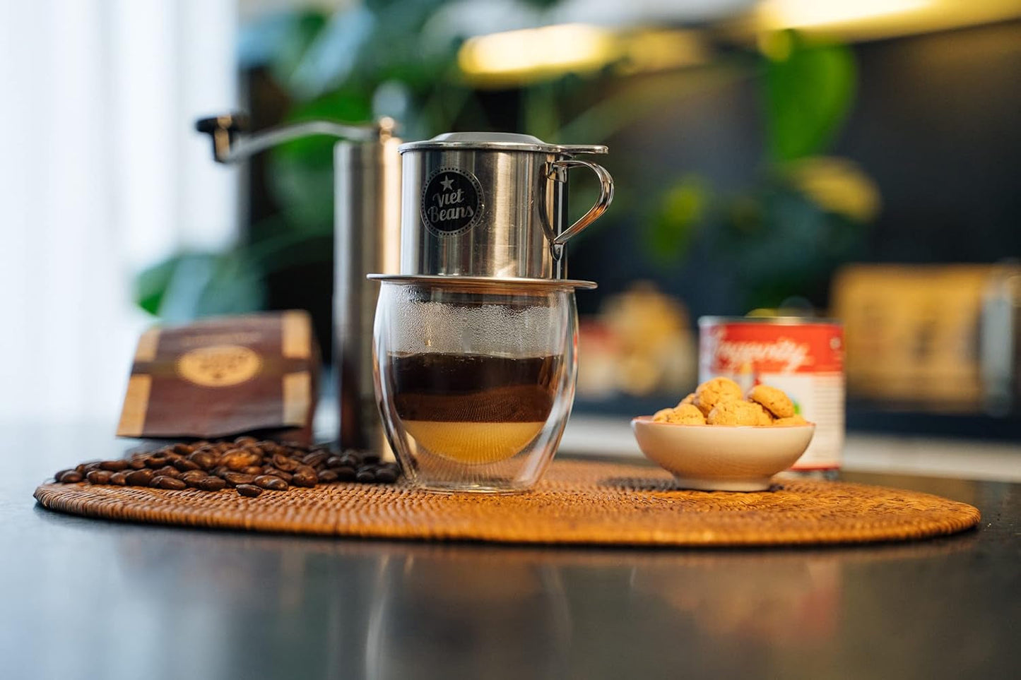 VietBeans 100 % Robusta – Ganze Bohne – Kaffespezialität aus Vietnam – Kräftig och würzig – 250g
