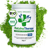 Matchaterapi 30+ | Ekologiskt Matcha-tepulver | 60 g | Med ett verifierat innehåll på minst 30 mg/g katekin EGCG | Stödjer immunförsvaret och energinivåer | Ceremoniell kvalitet | Grönt te från Japan