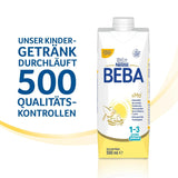 BEBA Junior Drickfärdig mjölkdryck 1-3 år, med HMO, åldersanpassat proteininnehåll, palmoljefri, fiskoljefri, småbarnsmat, 12-pack (12 x 500 ml)