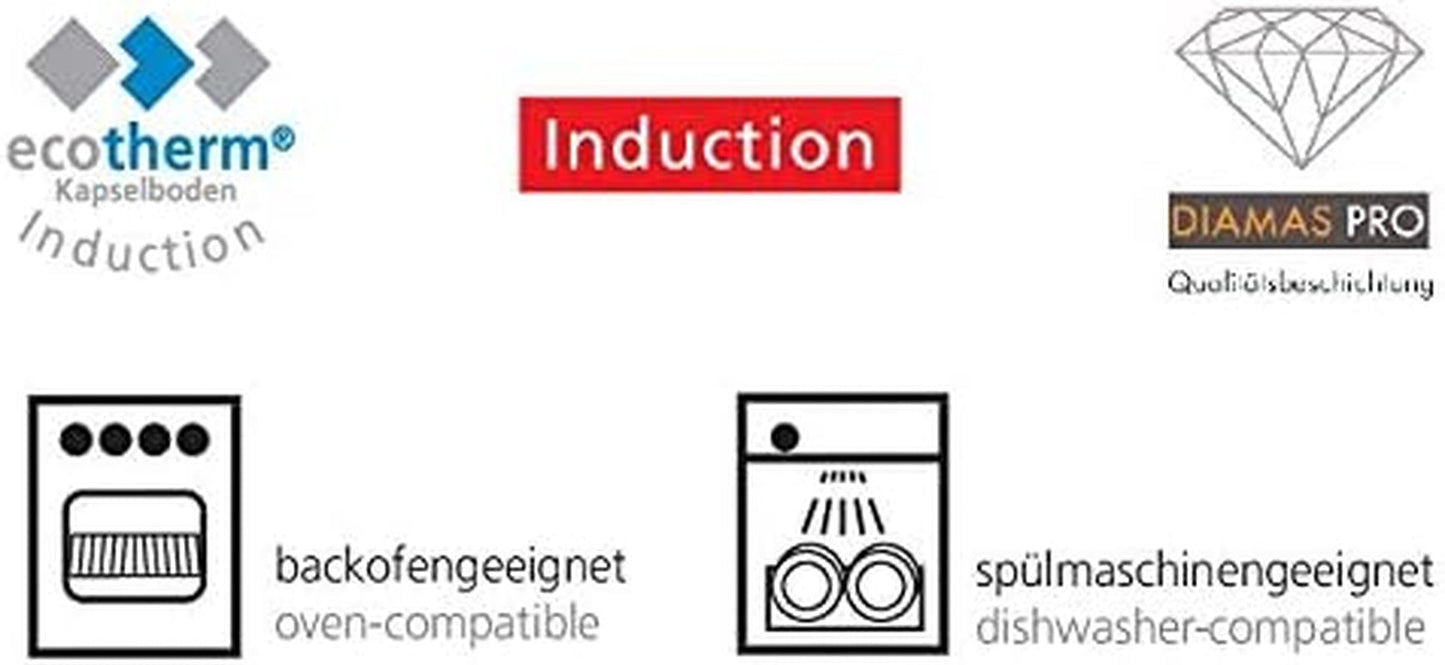 Gastrosus Industar Diamas Pro, grytor och stekpannor i rostfritt stål Naty Shop