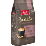 Melitta Barista Classic Crema Forte, Hel Kaffee-Bohnen 1kg, ungemahlen, Kaffeebohnen für Kaffee-Vollautomat, kräftige Röstung, Stärke 4