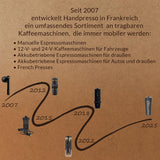 Handpresso - Handkaffe Auto 21000 | 12V bil espressomaskin - 12 volt espressomaskin för bilar | Senseo Pad Espressobryggare för bilar - 12V Travel Espressobryggare | 12 volt espressor för husbilar