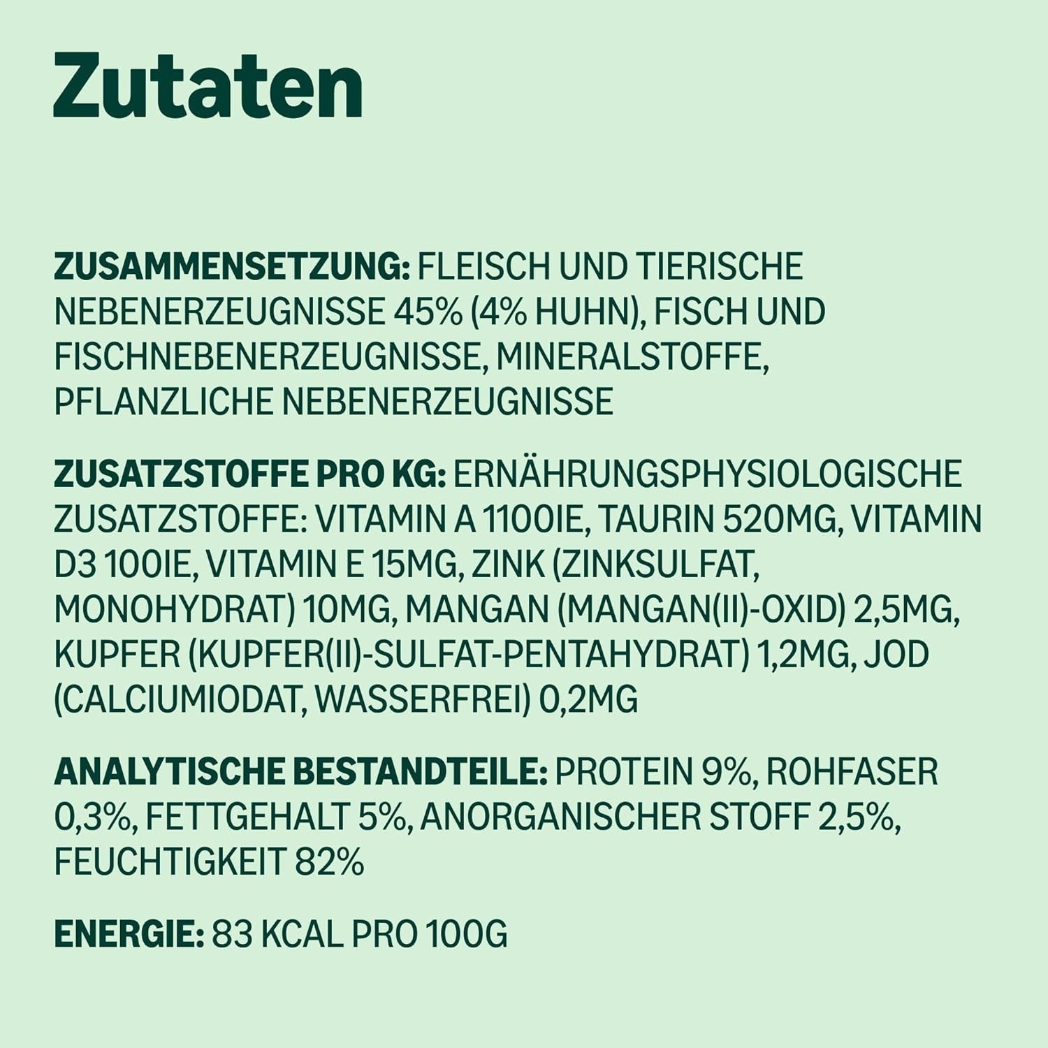 Amazon spannmålsfri våt kattmat Konserverade kycklingbitar i gelé 12 x 405 g