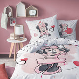Minnie Mouse Bettwäsche Kinderbettwäsche 1 Kissenbezug 80X80 Cm + 1 Bettbezug 135X200 Cm 100 % Baumwolle Naty Shop Standardtitel