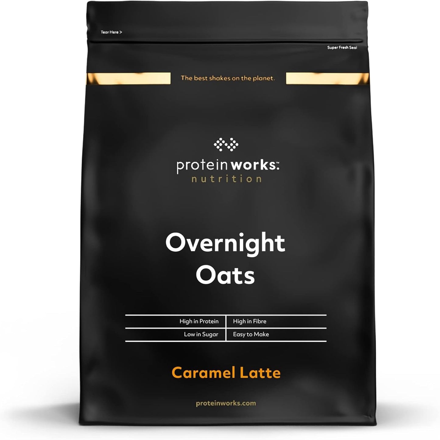Havregryn över natten med protein | Mörk choklad och hallon | Proteinrik frukost | Snack med låg sockerhalt | Havregryn med lågt GI | 500 g